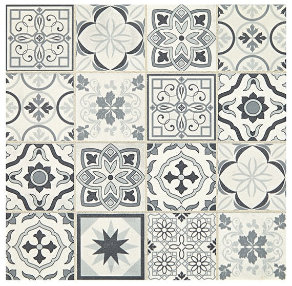 Daltile Sublimity Encaustic 11" x 11"-Natural Stone Mosaic-Daltile-Power Sequence-11" x 11"-State Tile