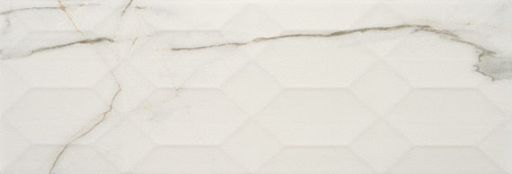 American Olean Mythique Marble Wave Crest 8" x 24"-Porcelain Tile-American Olean-Calacatta Venecia-8" x 24"-State Tile