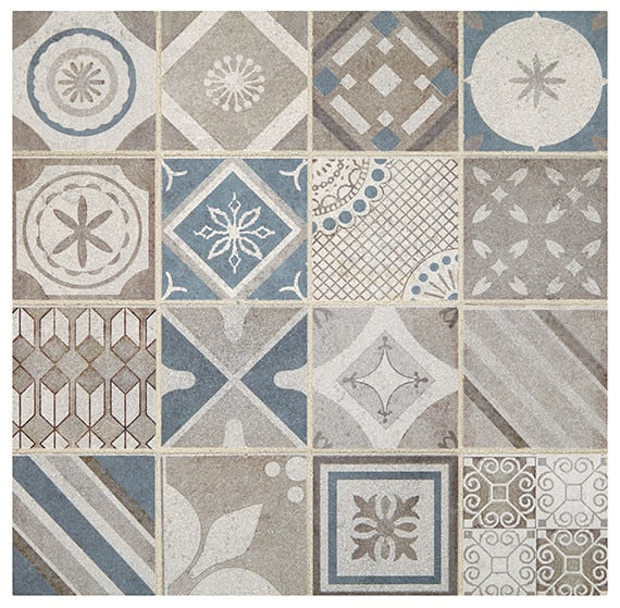 Daltile Sublimity Encaustic 11" x 11"-Natural Stone Mosaic-Daltile-Core Sequence-11" x 11"-State Tile