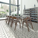Daltile Bee Hive Medley HEX 8.5" x 10"-Porcelain Tile-Daltile-State Tile