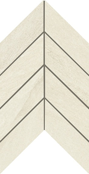 American Olean Montesano Chevron 7.44" x 14.44"-Porcelain Mosaic-American Olean-White-7.44" x 14.44"-State Tile