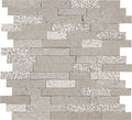 Marazzi Predella Random Linear Mosaic 11.88" x 12.13"-Marble Mosaic-Marazzi-Meta Silver-11.88" x 12.13"-State Tile