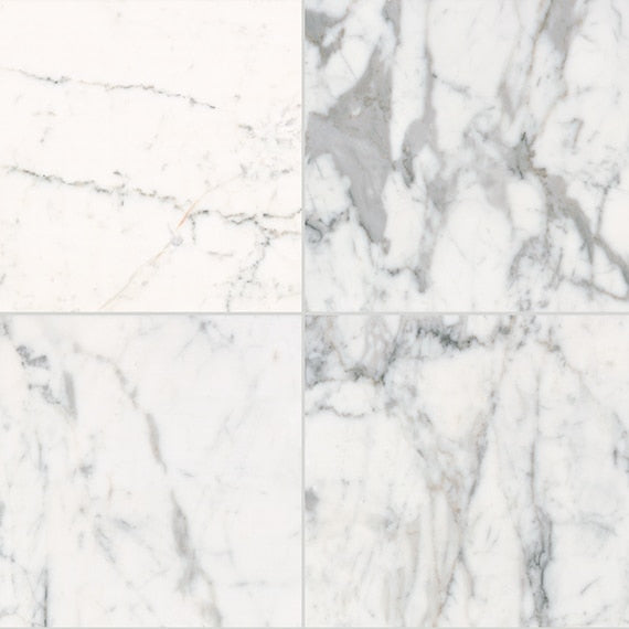 Daltile Marble 12" x 12"-Marble Tile-Daltile-Statuario Honed-12" x 12"-State Tile