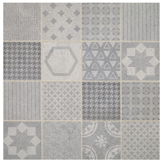 Daltile Sublimity Encaustic 11" x 11"-Natural Stone Mosaic-Daltile-Sculpt Sequence-11" x 11"-State Tile