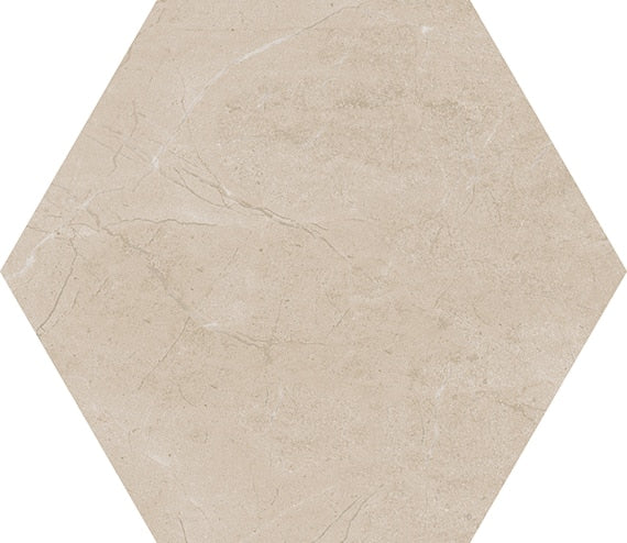 Daltile Perpetuo Hex 8" x 8"-Porcelain Mosaic-Daltile-Elegant Beige-8" x 8"-State Tile