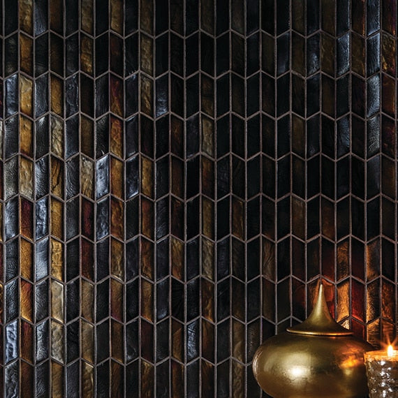 Daltile Illuminary Accordian 12" x 12"-Glass Mosaic-Daltile-State Tile