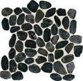 Daltile Decorative Accents River Pebble 13" x 13"-Natural Stone Mosaic-Daltile-Black River-13" x 13"-State Tile