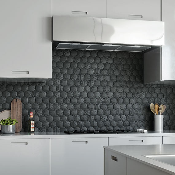 Marazzi GeoMetal Hex 3 x 3 10.88" x 11.63"-Metal Mosaic-Marazzi-State Tile