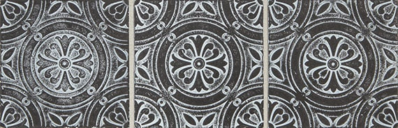 Daltile Vintage Metals 4" x 4"-Metal Tile-Daltile-Whitewash Iron Rosette-4" x 4"-State Tile