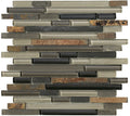 Marazzi Crystal Stone II Random Linear 12" x 12"-Stone & Glass Mosaic-Marazzi-Slate-12" x 12"-State Tile