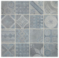 Daltile Sublimity Encaustic 11" x 11"-Natural Stone Mosaic-Daltile-Energy Sequence-11" x 11"-State Tile