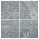 Daltile Sublimity Encaustic 11" x 11"-Natural Stone Mosaic-Daltile-Energy Sequence-11" x 11"-State Tile