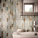 Daltile Crystal Shores 1 x 2 12" x 13"-Glass Mosaic-Daltile-State Tile