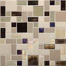 Daltile Coastal Keystones Block Random 12" x 12"-Glass Mosaic-Daltile-Sunset Cove-12" x 12"-State Tile