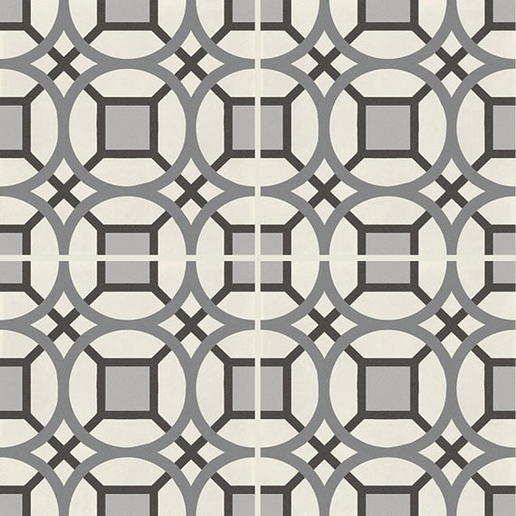 Marazzi D Segni Deco 8" x 8"-Porcelain Tile-Marazzi-Kaleido Smoke Blend-8" x 8"-State Tile