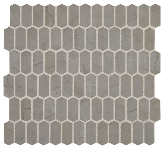 Daltile Statuette 10.75" x 11.63"-Glass Mosaic-Daltile-Paloma Gray-10.75" x 11.63"-State Tile