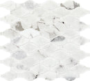 Daltile Marble Marquise 12.63" x 13.75"-Marble Mosaic-Daltile-Venetian Calacatta Polished-12.63" x 13.75"-State Tile