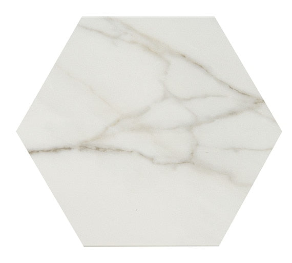 American Olean Mythique Marble Hexagon 7.88" x 9.13"-Porcelain Tile-American Olean-Calacatta Venecia-7.88" x 9.13"-State Tile