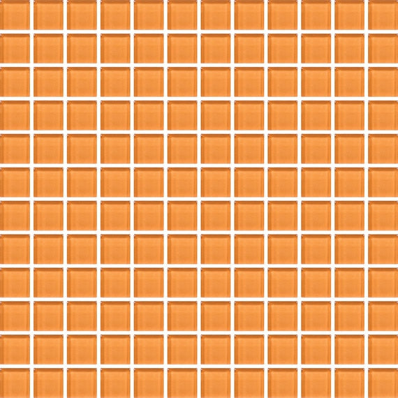 Daltile Color Wave Vibrant Color 1 x 6 12" x 12"-Glass Mosaic-Daltile-Russet Orange-12" x 12"-State Tile