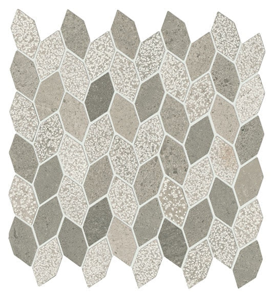 American Olean Candora 11.19" x 12.25"-Natural Stone Mosaic-American Olean-Demure Gray-11.19" x 12.25"-State Tile