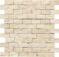 Daltile Travertine 1 x 2 12" x 12"-Traventine Mosaic-Daltile-Mediterranean Ivory-12" x 12"-State Tile