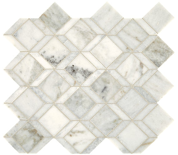 Daltile Sublimity 10" x 13"-Natural Stone Mosaic-Daltile-Daphne White-10" x 13"-State Tile