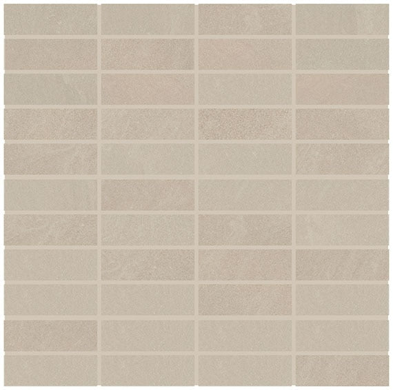 Marazzi Modern Oasis 1 x 3 12" x 12"-Porcelain Mosaic-Marazzi-Morning Haze-12" x 12"-State Tile