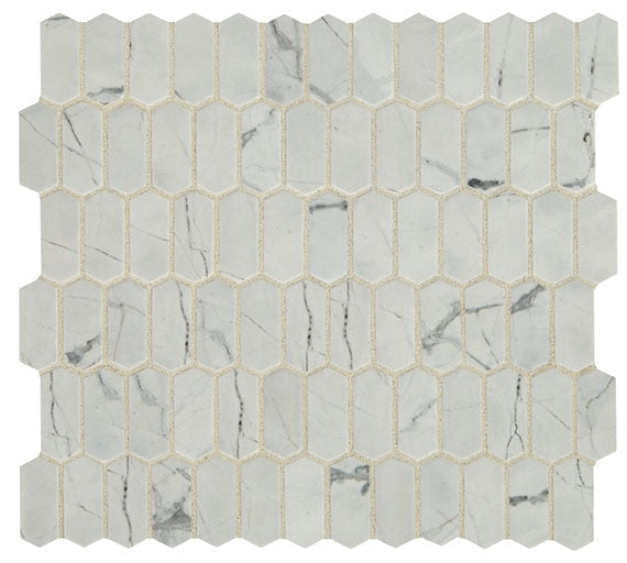 Daltile Statuette 10.75" x 11.63"-Glass Mosaic-Daltile-Silver Satin-10.75" x 11.63"-State Tile