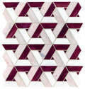 Daltile Vivify 13" x 14.75"-Glass Mosaic-Daltile-Bordeaux-13" x 14.75"-State Tile