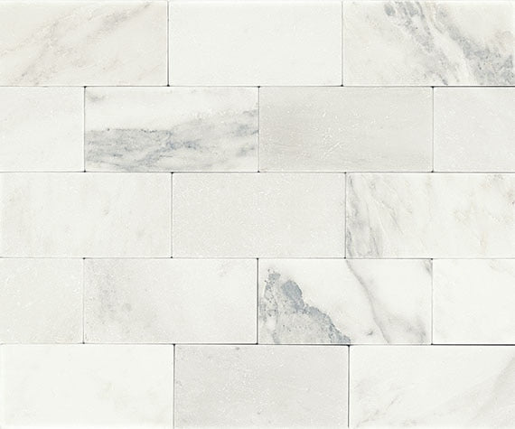 Daltile Marble 3" x 6"-Marble Tile-Daltile-First Snow Elegance Tumbled-3" x 6"-State Tile
