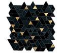 Daltile Pietra Divina 14" x 14"-Natural Stone Mosaic-Daltile-Nero Marquina Black Blend-14" x 14"-State Tile