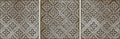 Daltile Vintage Metals 4" x 4"-Metal Tile-Daltile-Whitewash Classic Bronze Flower-4" x 4"-State Tile