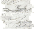 Daltile Marble Random Linear 12" x 15"-Marble Mosaic-Daltile-Venetian Calacatta Polished-12" x 15"-State Tile