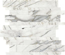 Daltile Marble Random Linear 12" x 15"-Marble Mosaic-Daltile-Venetian Calacatta Polished-12" x 15"-State Tile