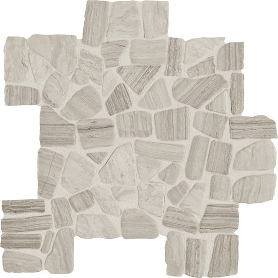 Daltile Decorative Accents River Pebble 13" x 13"-Natural Stone Mosaic-Daltile-Chenille White-13" x 13"-State Tile