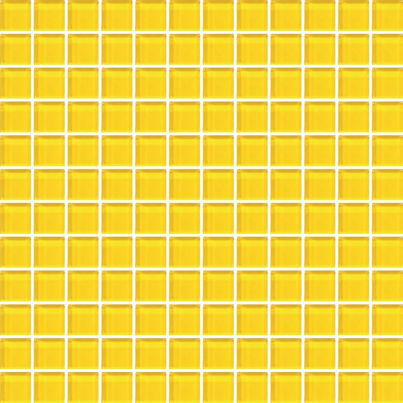 American Olean Color Appeal Mosaic 12" x 12"-Glass & Stone Mosaic-American Olean-Vibrant Yellow-12" x 12"-State Tile