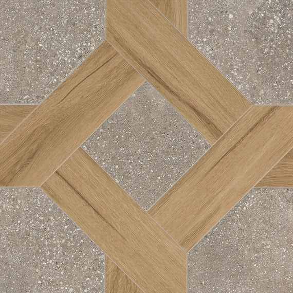 Daltile Museo 24" x 24"-Porcelain Tile-Daltile-Natural Grey Interwoven Trellis-24" x 24"-State Tile
