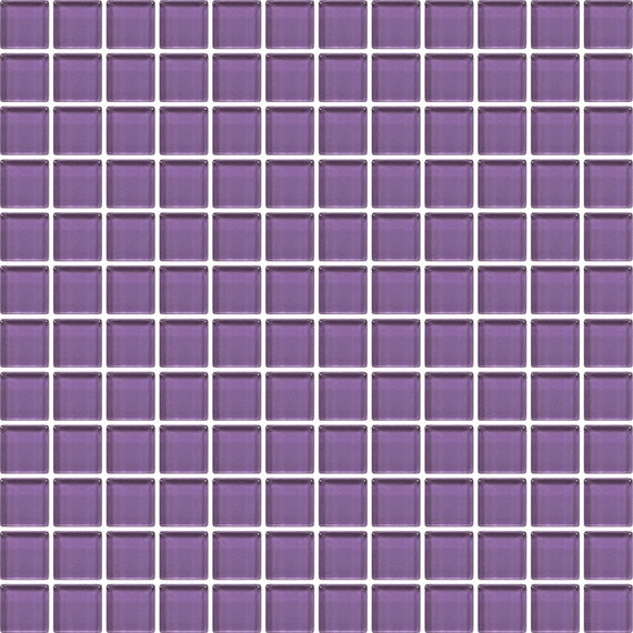 Daltile Color Wave Vibrant Color 1 x 1 12" x 12"-Glass Mosaic-Daltile-Purple Magic-12" x 12"-State Tile