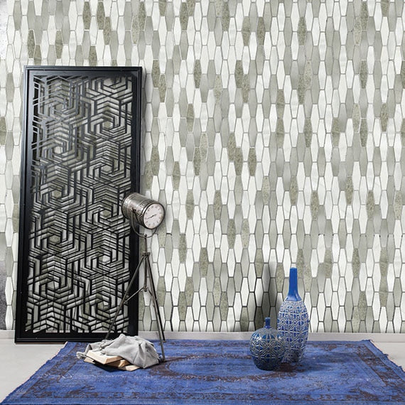 Daltile Infinite Mirage HEX 12" x 12"-Stone & Metal Mosaic-Daltile-State Tile