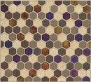 Daltile Coastal Keystones HEX 12" x 12"-Glass Mosaic-Daltile-Treasure Island-12" x 12"-State Tile
