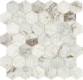 Marazzi Predella Hexagon Mosaic 11.75" x 11.75"-Marble Mosaic-Marazzi-Lumen White-11.75" x 11.75"-State Tile