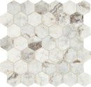 Marazzi Predella Hexagon Mosaic 11.75" x 11.75"-Marble Mosaic-Marazzi-Lumen White-11.75" x 11.75"-State Tile