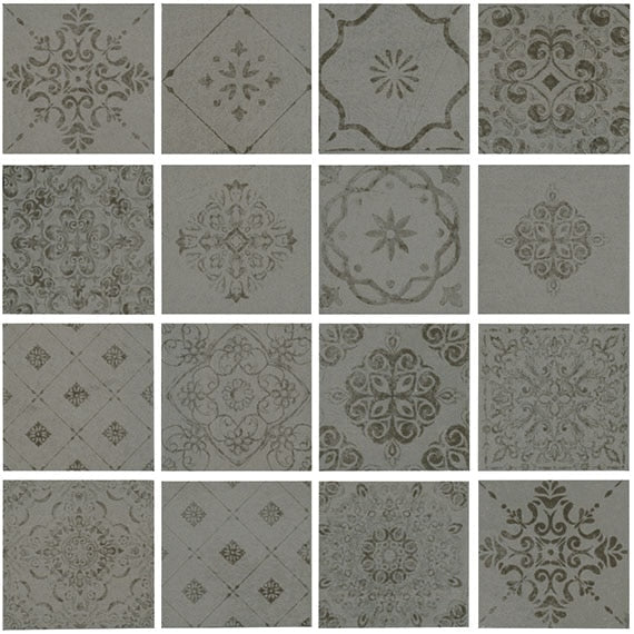 Marazzi Moroccan Concrete 12" x 12"-Porcelain Mosaic-Marazzi-Aziza Gray-12" x 12"-State Tile