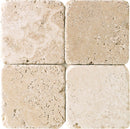 Daltile Travertine 4" x 4"-Traventine Tile-Daltile-Mediterranean Ivory-4" x 4"-State Tile