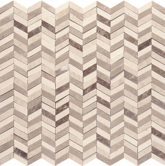 American Olean Candora 11.81" x 12"-Natural Stone Mosaic-American Olean-Light Beige & Blend-11.81" x 12"-State Tile