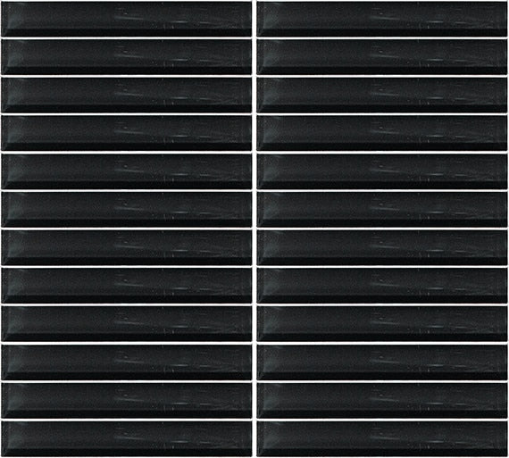 Daltile Color Wave Classic Color 1 x 1 12" x 12"-Glass Mosaic-Daltile-Midnight Black-12" x 12"-State Tile