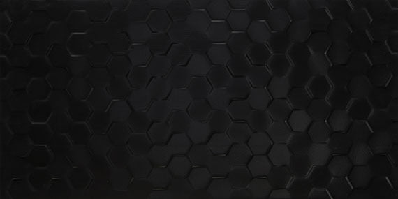 Daltile Multitude 12" x 24"-Porcelain Tile-Daltile-Domino Black Hexagon-12" x 24"-State Tile