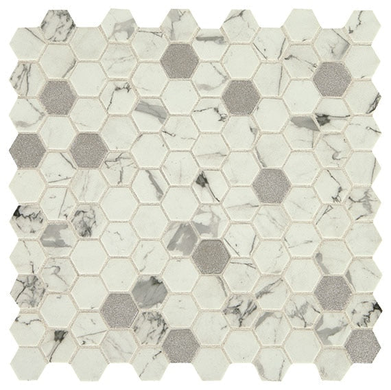 Daltile Uptown Glass 11.5" x 11.75"-Glass Mosaic-Daltile-Posh Bubbly-11.5" x 11.75"-State Tile