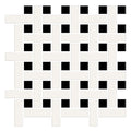 American Olean Color Story Mosaic Basketweave 1 x 3 13" x 13"-Ceramic Mosaic-American Olean-White | Black | Matte-13" x 13"-State Tile