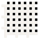 American Olean Color Story Mosaic Basketweave 1 x 3 13" x 13"-Ceramic Mosaic-American Olean-White | Black | Matte-13" x 13"-State Tile